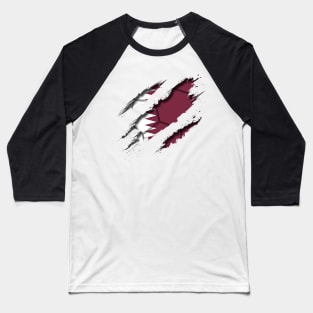 Qatar Football Baseball T-Shirt